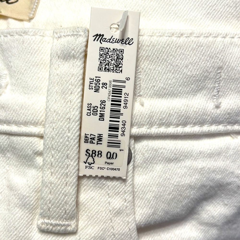 NEW MADEWELL - The Girljean in Tile White (formerly the Roadtripper Boyjean) - Picture 7 of 9